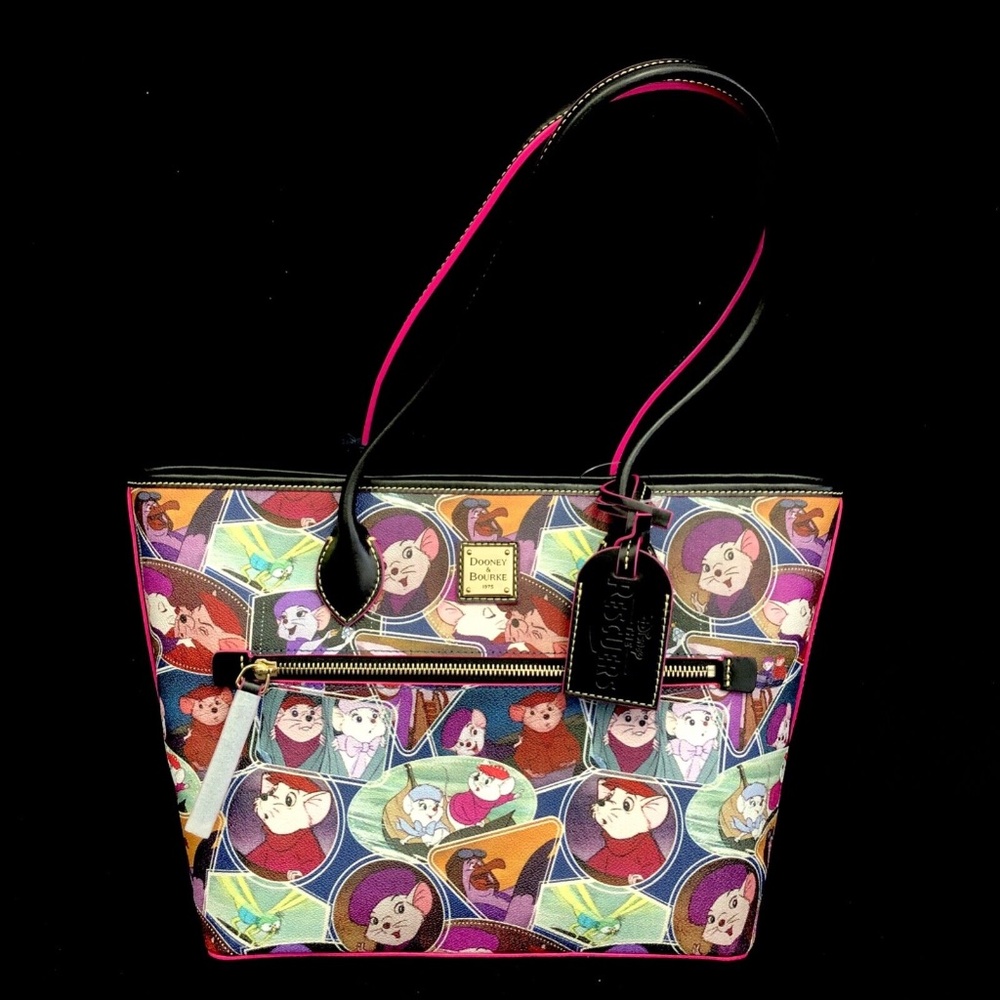 2022 Disney Parks Dooney & Bourke The Rescuers Bianca & Bernard Tote Bag - NEW - Picture 1 of 5
